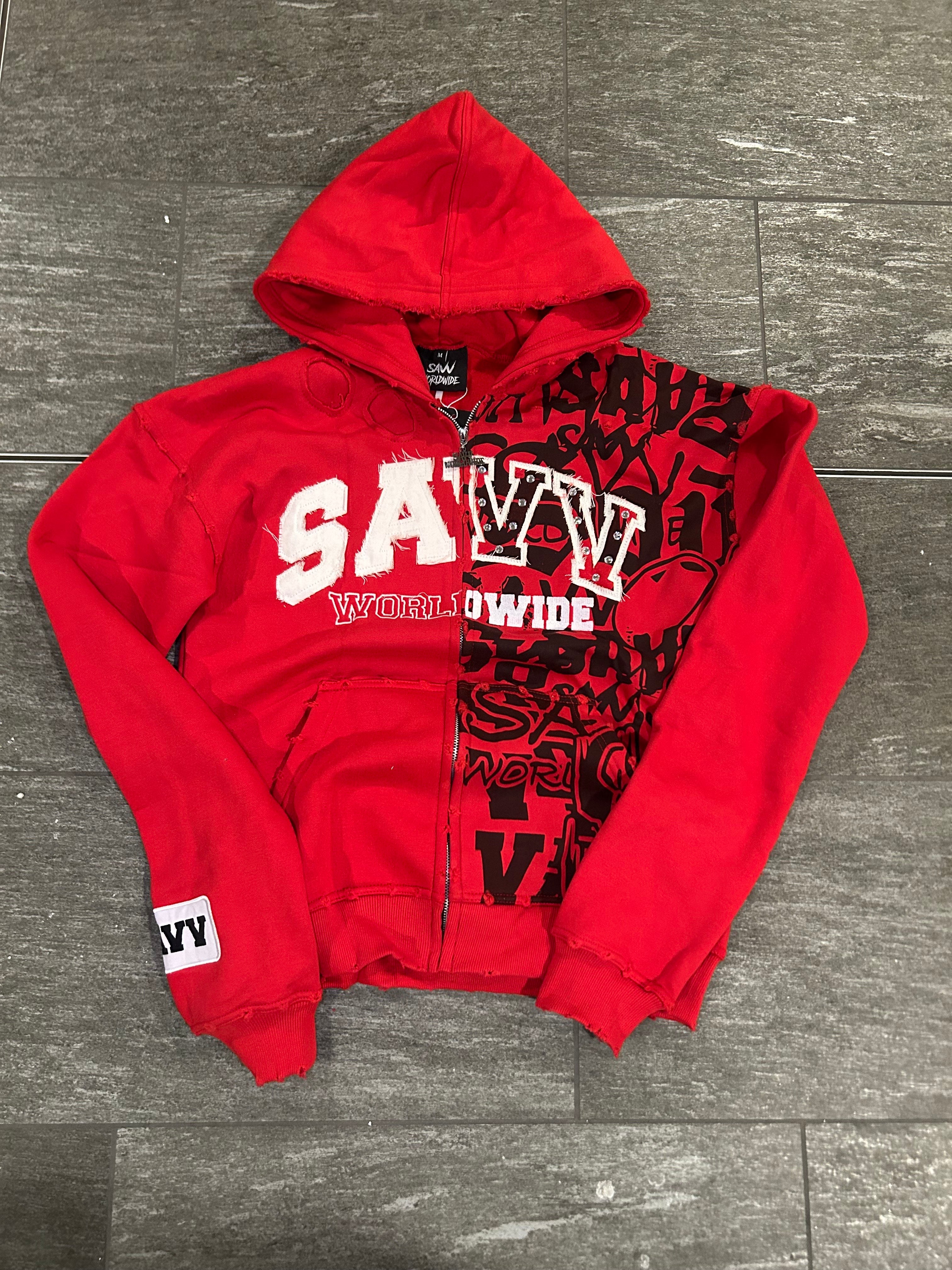 Savv Worldwide Zip-Up Red