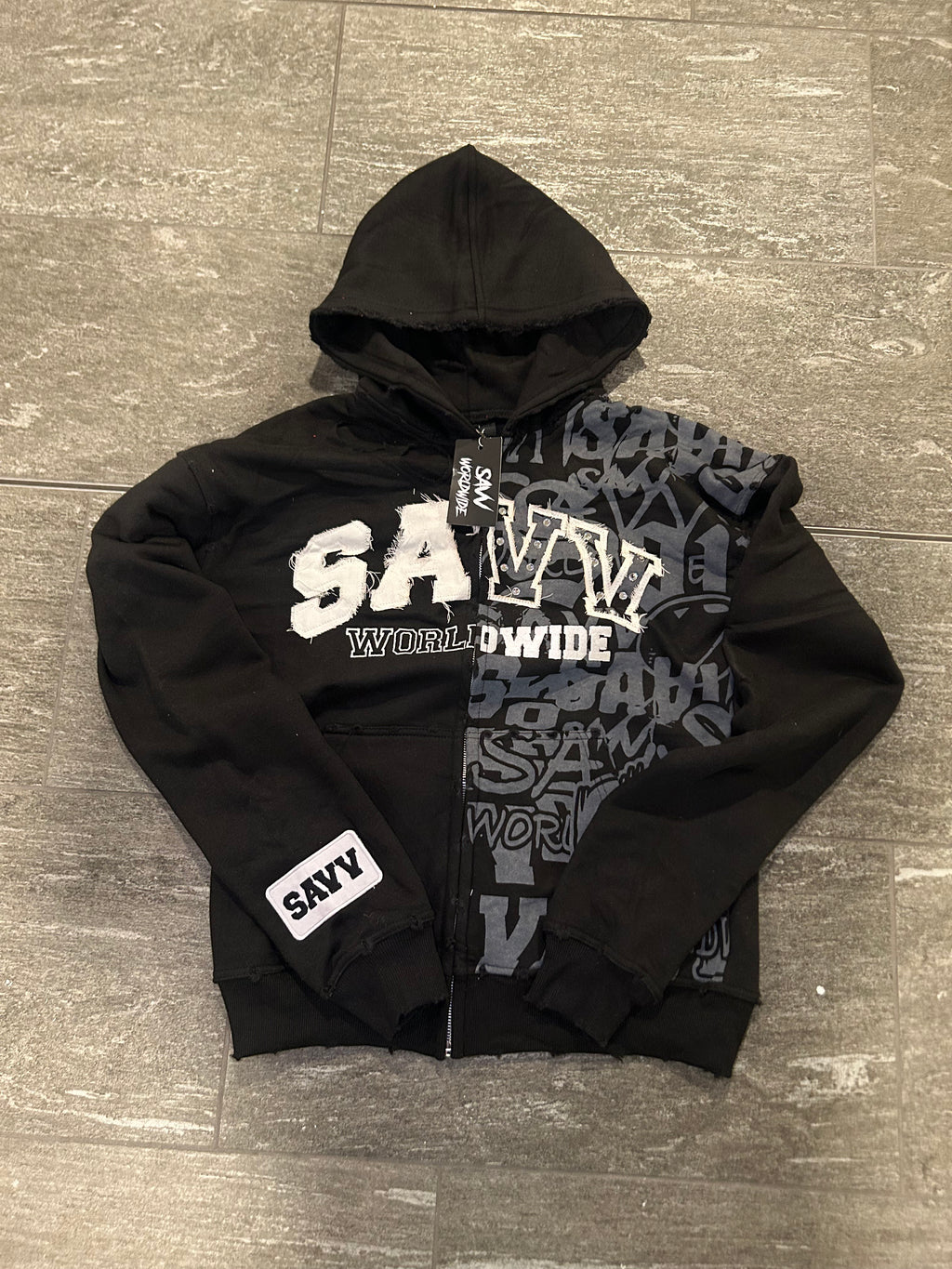 Savv Worldwide Zip-Up Black