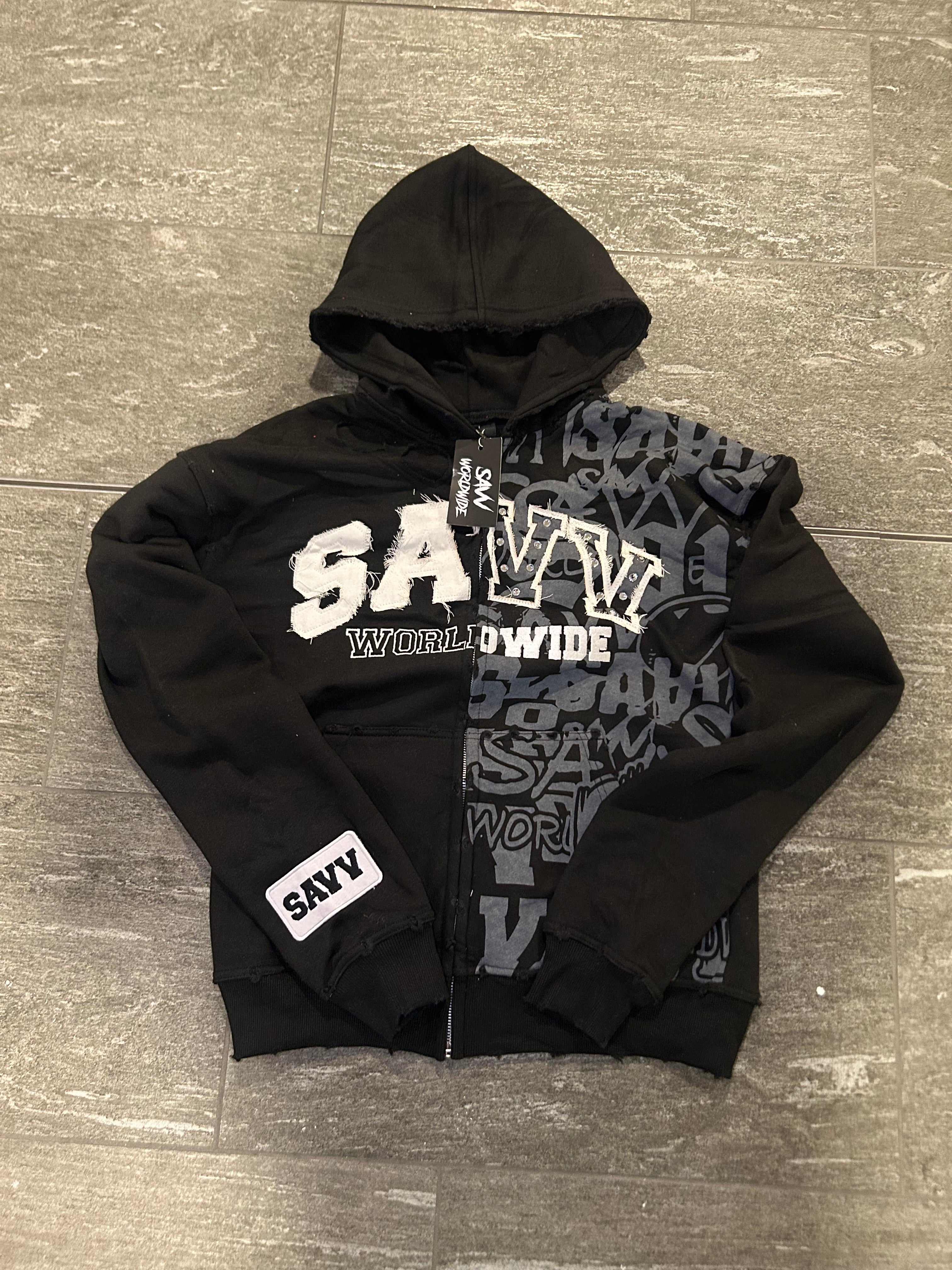 Savv Worldwide Zip-Up Black