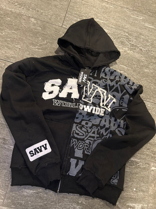 Savv Worldwide Zip-Up Black