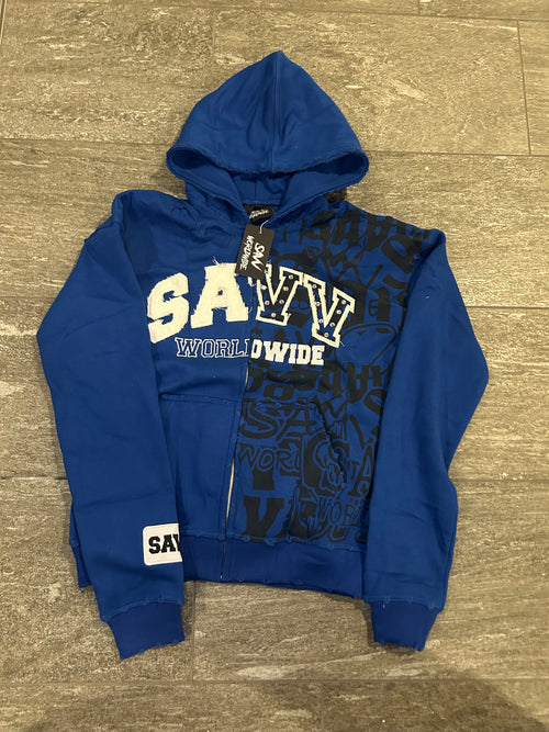 Savv Worldwide Zip-Up Blue